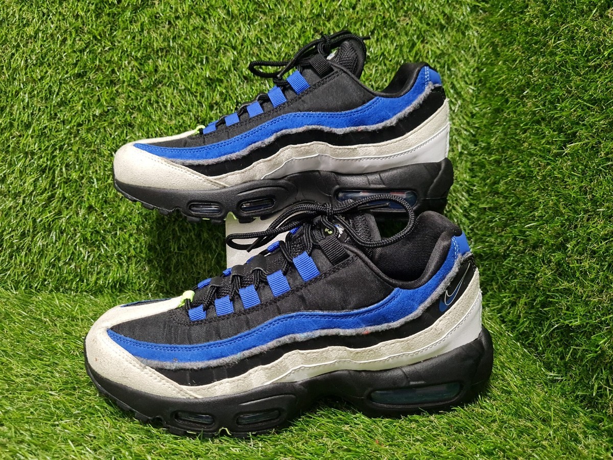 NIKE AIR MAX 95 SE #DQ0268-001 MEN'S SIZE ROYAL BLUE,BLACK,WHITE