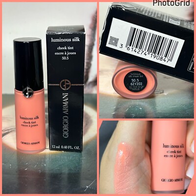 NIB Giorgio Armani ~ 50.5 ROSY PEACH ~ Luminous Silk Cheek Tint 12ml