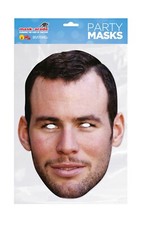 Mark Cavendish 2D Card Party Face Mask - Sports Celebrity Fancy Dress Costume