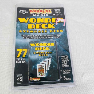 Houdini Magic Svengali Wonder Deck Bicycle Poker Cards 77 Tips & Tricks Booklet
