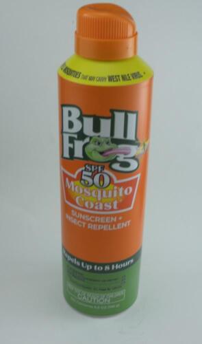 Bull Frog 21107 Mosquito Coast Spf 50 Spray Sunscreen 5.5 oz - Picture 1 of 2