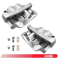 Pair Front Brake Calipers w/ Bracket for Ford Excursion F-250 F-350 Super Duty