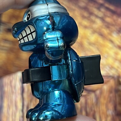 Vintage 1994 TMNT Ninja Turtles Blue Metallic B-Daman Figure Rare
