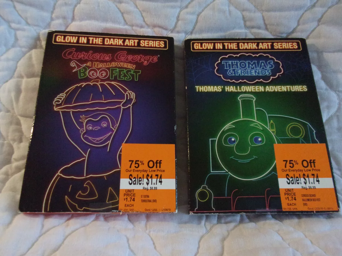 THOMAS & FRIENDS HALLOWEEN ADVENTURE + CURIOUS GEORGE A BOOFEST DVD LOT  ANIME 884487100695