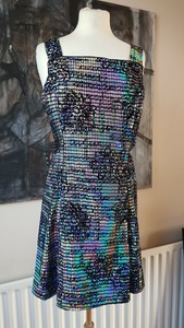 asos holographic dress