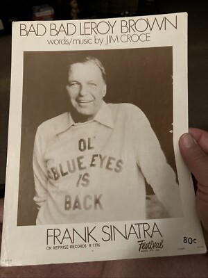 L  73 Australia (Sydney) Pop Sheet Music FRANK SINATRA  Bad Bad Leroy Brown 
