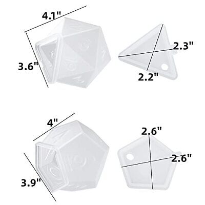 d8 Dice Silicone Mold, Octahedron Polyhedral Die Mold