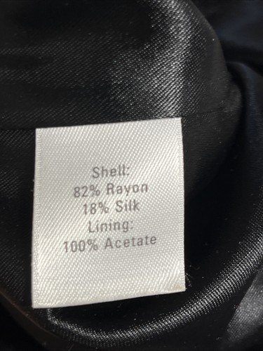 Semantiks Anthropologie Whimsy Goth Crushed Black Velvet Lined Jacket Blazer 8P - Bild 18 von 19