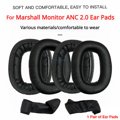 Replacement Ear Pads Headband Cover for Marshall MonitorII ANC 2 Headphone