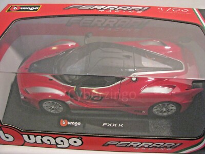 Bburago 1:24 Red Ferrari FXXK #10 FXX-K Diecast Model Car 18-26301