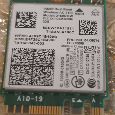 WLAN WiFi Modul Platine original Lenovo IdeaPad Yoga 300-11IBR ThinkPad E550 usw