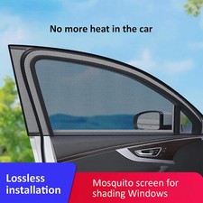 4X Car Side Front Rear Window Sun Shade Cover Mesh Shield UV Protection For SUV