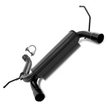 Powder Coated Black Rear Exhaust Muffler fits: 2007-2017 Jeep Wrangler