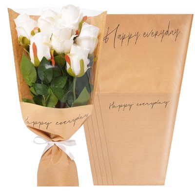 20 PCS Flower Bags for Bouquets Floral Wrapping Paper Flower Sleeves Bulk Flo...