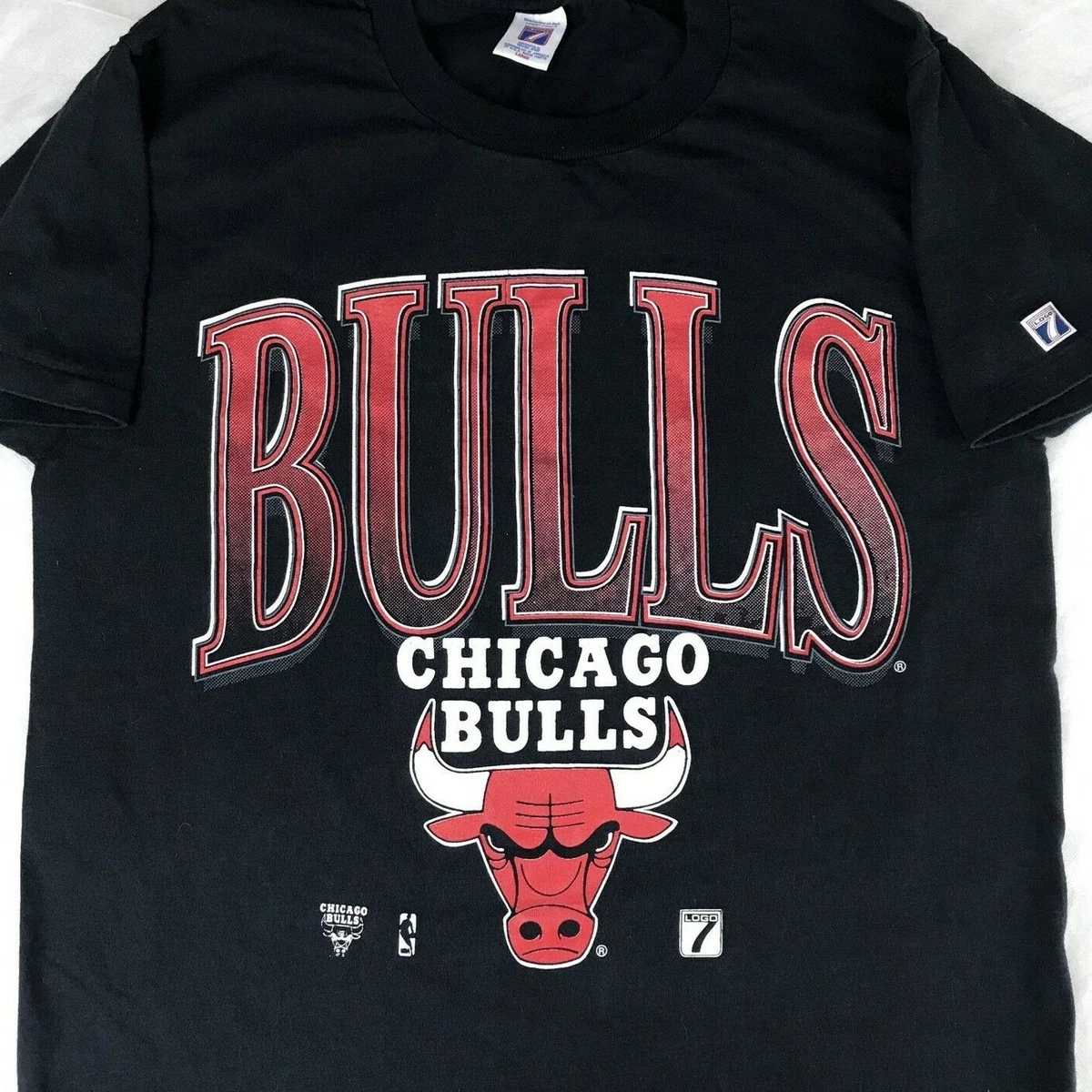 Mitchell & Ness x NBA Chicago Bulls 6 Times Black T-Shirt Adult Large  SS Jordan