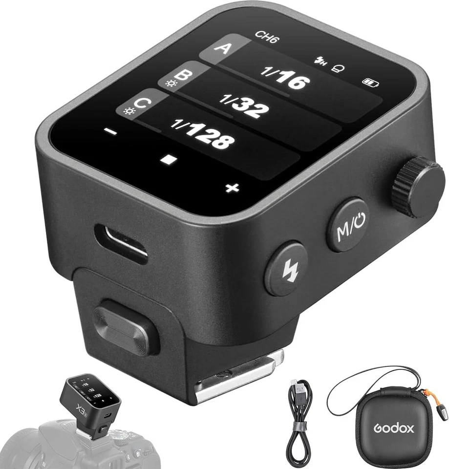 US Godox X3C Trigger X3-C TTL 2.4GHz Wireless Flash Trigger for Canon Camera 2PC - Image 3 of 4