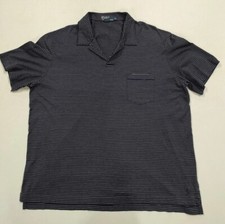 Polo Ralph Lauren Blue White Striped Short Sleeve Golf Polo Shirt Men  s XL