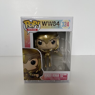 Funko POP!  Wonder Woman WW84 Golden Armor Flying Vinyl Figur 324 Heroes NEUWERTIG