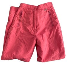Vintage 80s Edelweiss Ski Pants Skiwear Pink Size 10 Winter Made In Korea