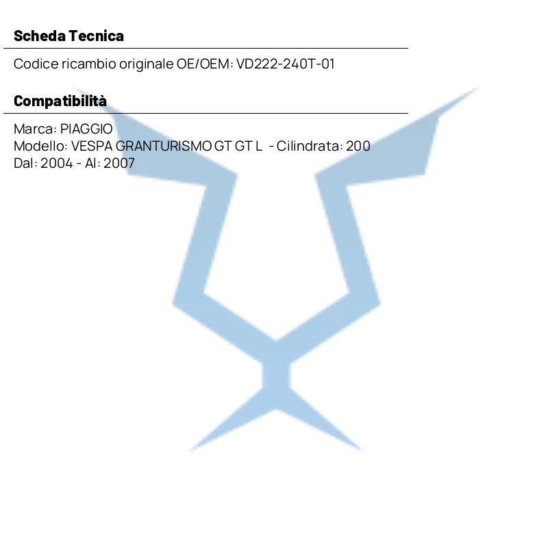 AMMORTIZZATORE ANT YSS IDR REG MOLLA 240MM FOR VESPA GRANTURISMO GT L 200 2004- - Immagine 4 di 4