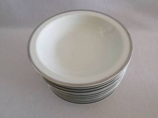 JAPAN FUKAGAWA ARITA SOUP BOWL 7.75" WHITE PLATINUM EDGE EXCELLENT MULTIPLES AVA