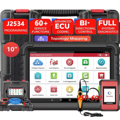 LAUNCH X431 PRO3S+ ELITE V PRO Car Truck Diagnostic Tool ECU J2534 Programming