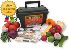 Survival Garden Heirloom Seeds Non GMO  105 Varieties of Herb Fruit and Vegetabl