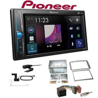 Pioneer Multimedia Autoradio Bluetooth Dab+ FüR Alfa Romeo GT 2004-2010 Silber