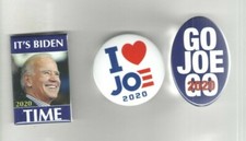 3  2020 pin JOE BIDEN pinback President Campaign Joe button