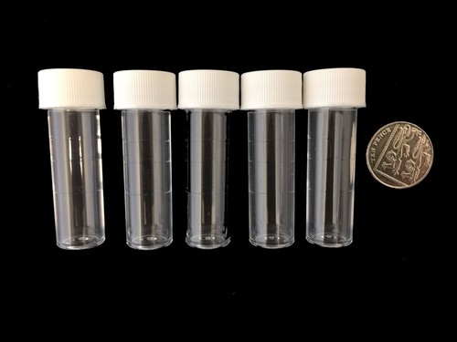 5 ml tubos de ensayo de plástico viales recipientes de muestra polvo artesanía con tapas de tornillo tubo - Imagen 7 de 35