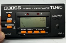 Boss TU-80 Tuner and Metronome for Acoustic Electric Guitar or Drums Tested