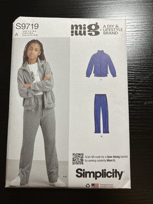 Simplicity Pattern S9719 Mimi G Knit Jacket & Pants Size S-L Uncut