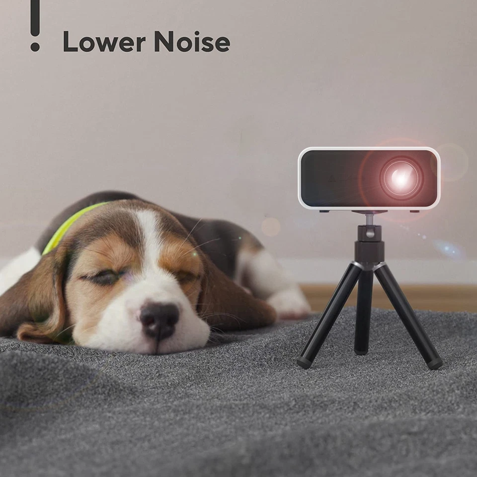 New 4K Mini Projector 3000 Lumens 1080P 3D LED WiFi Video Home Theater Cinema - Image 4 of 4