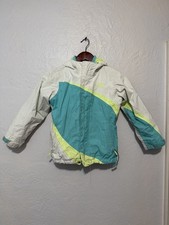 The North Face Girls 3-in-1 Triclimate Jacket XS 6 Teal/White Play Condition