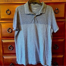 Goodfellow  Co Navy and Gray Polo Shirt, size L