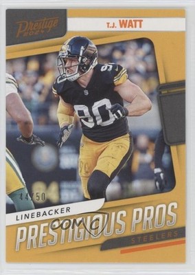 2024 Panini Prestige Prestigious Pros Xtra Points Orange 44/50 TJ Watt 0v2