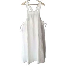 Nest Robe linen apron dress white used breathable lightweight Japanese size 105