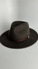 Cappello Stetson Marrone Cromwell Visone Feltro da Esterno - Piccolo