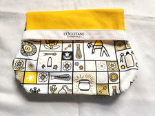 L  Occitane French Country Makeup Bag, Recycled Cotton Pouch Never Used