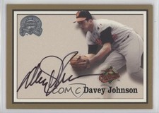 2000 Fleer Greats of the Game Davey Johnson Auto g2y