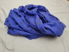 Juicy Couture All Over Print Royal Blue Infinity Scarf
