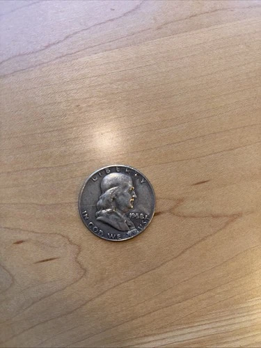 USA 1/2 Dollar, Franklin Half Dollar, 1958, AU