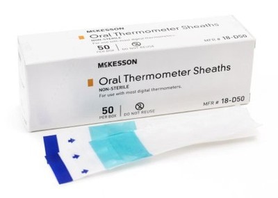 McKesson Digital Oral Thermometer Sheath For Use Most Digital Thermometers 50 Ct