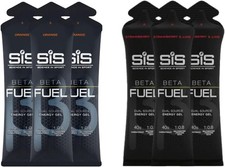 SIS Beta Fuel Energy Gel 6 Pack ? Orange & Strawberry Lime Sports Gel