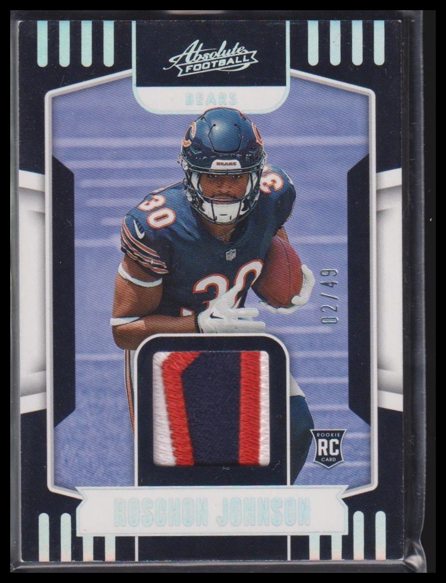 Roschon Johnson Panini Absolute Absolute Rookie Materials #ARM31 Holo Silver