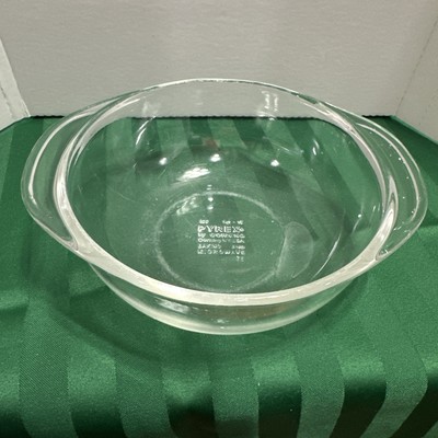 PYREX #022 Clear Glass Mixing/Baking Bowl 2 Quart Used