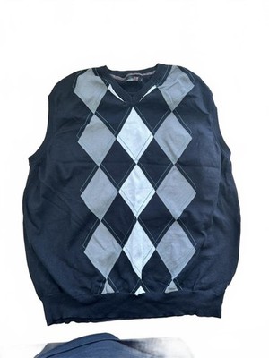 Colin Montgomerie Men's Argyle Pattern Sleeveless Sweater Vest Size L