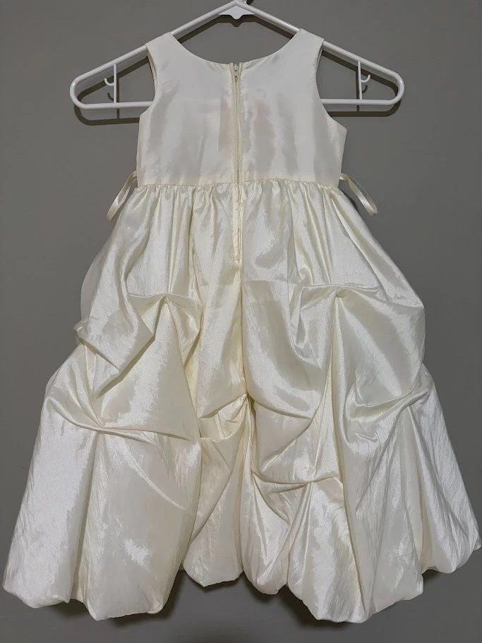 ХОРОШАЯ ДЕВОЧКА США девочек слоновой кости цветок платье пухлый причастия Belle тюль с подкладкой размер 2 - Изображение 2 из 4