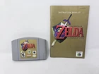 Zelda Ocarina of Time Cart & Manual Nintendo 64 Authentic N64 Tested & Working