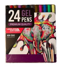 24 Premium Quality Gel Pens Package By Leisure Arts Color Variety NEW IN PACKAGE